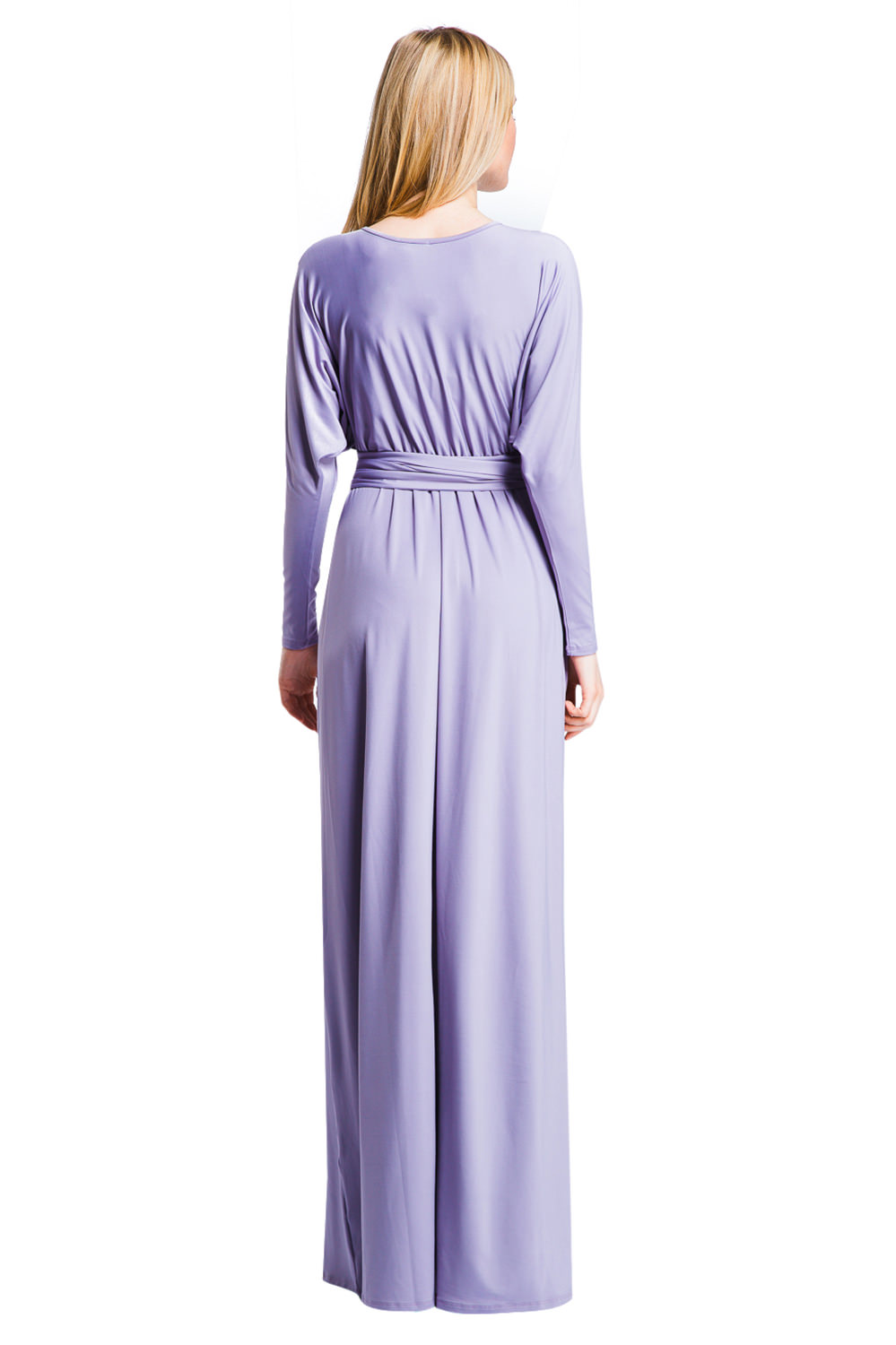 Фото товара 8452, длинное фиолетовое платье